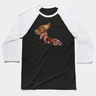 Geometric Single Butterfly Baseball T-Shirt